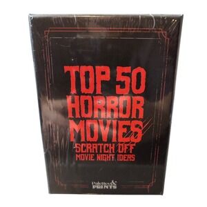 NEW Unopened Top 50 Horror Movies Scratch Off Card Deck